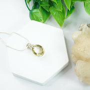 Lemon Topaz Silver Pendant : Big Oval - Love Rocks
